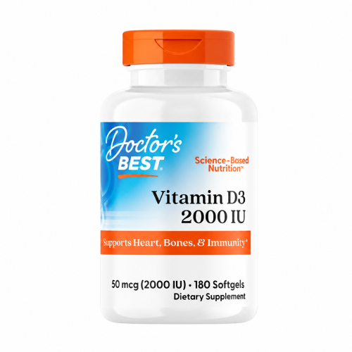 Vitamin D3 2000 IU, 180 mekih kapsula
